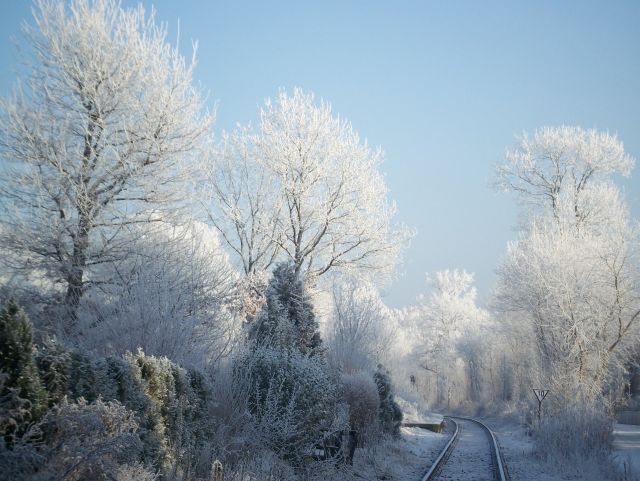 Winter an der Bahn